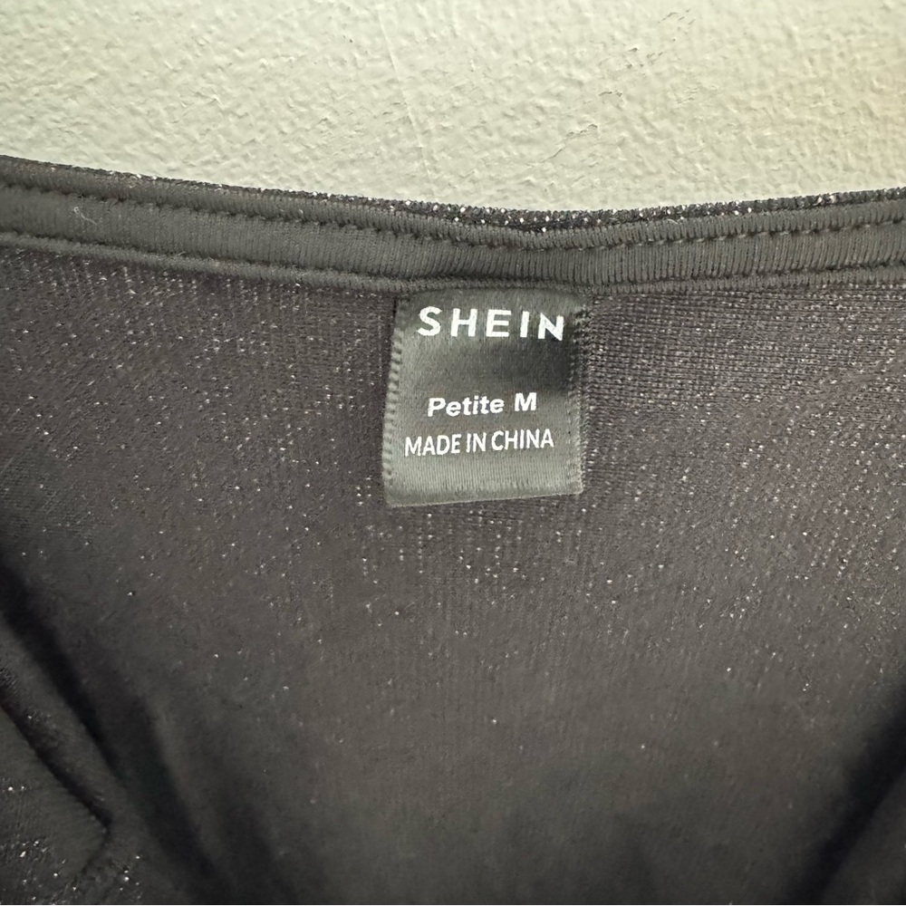 SHEIN | Black Sparkly Spaghetti Strap Dress Size Medium - Picture 5 of 6